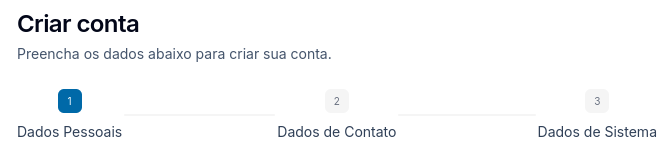 Criar conta ajuda